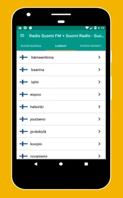 Radio Finland FM - DAB Radio android App screenshot 6